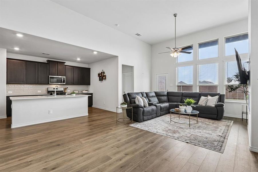 Furnished interior view inside a new home in Silverado, Aubrey (Image 13).