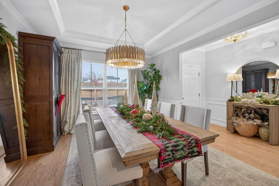 Furnished interior view inside a new home in Reunion, Flowery Branch (Image 6). Furnished interior view inside a new home in Reunion, Flowery Branch (Image 6).