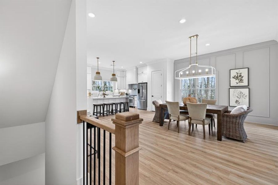 Furnished interior view inside a new home in Skyview On Broad, Sugar Hill (Image 27).