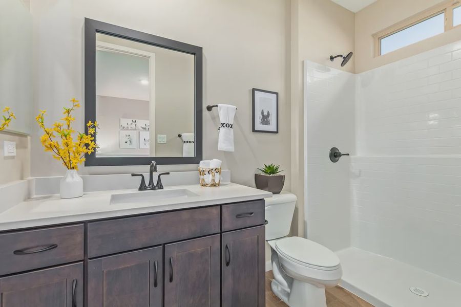 Representative furnished interior of a home built from the 2028 by Elliott Homes in Camilo at Santana, Yuma (Image 28).