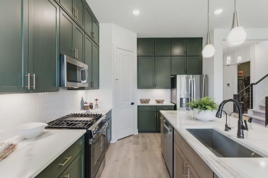 Furnished interior view inside a new home in Prominence Urban, San Antonio (Image 8).