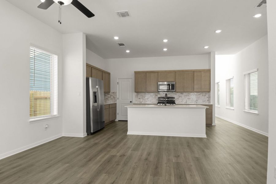 Furnished interior view inside a new home in Blanco Vista, San Marcos (Image 11).