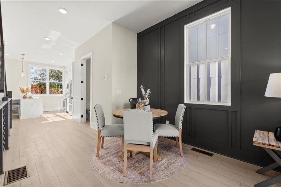 Furnished interior view inside a new home in , Alpharetta (Image 14). Furnished interior view inside a new home in , Alpharetta (Image 14).