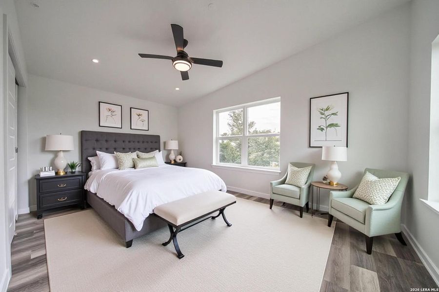 Furnished interior view inside a new home in , New Braunfels (Image 10).