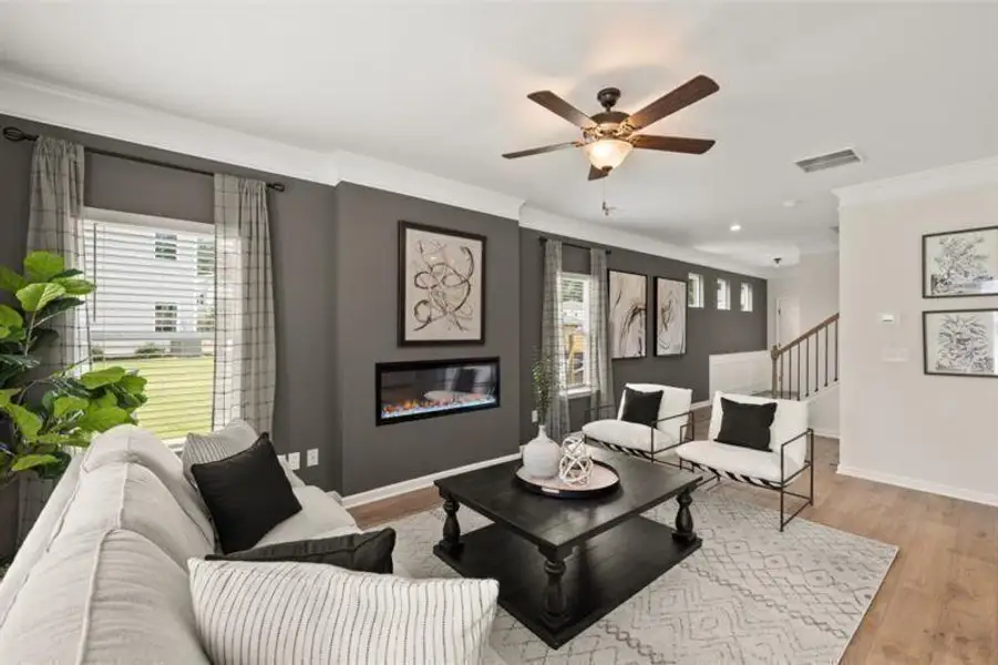 Furnished interior view inside a new home in Jameson Towns, Villa Rica (Image 35). Furnished interior view inside a new home in Jameson Towns, Villa Rica (Image 35).