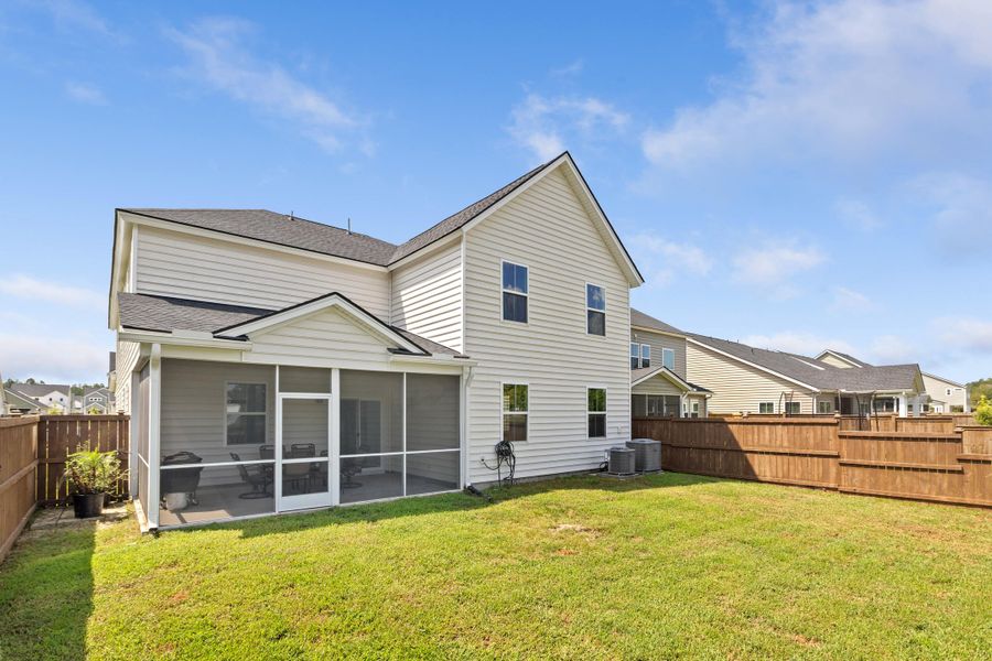 Exterior details and patio area of a home in Sweetgrass at Summers Corner, Summerville (Image 22).