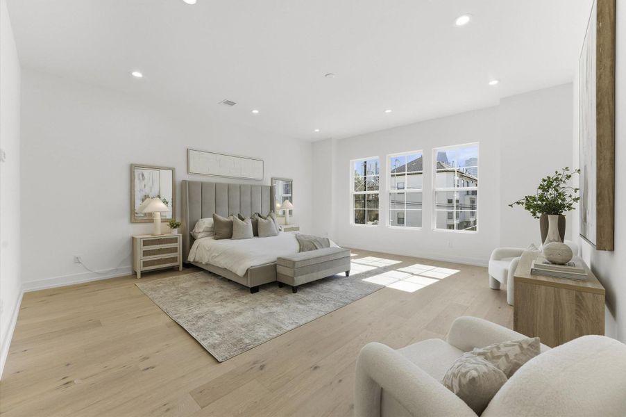 Primary bedroom on second floor