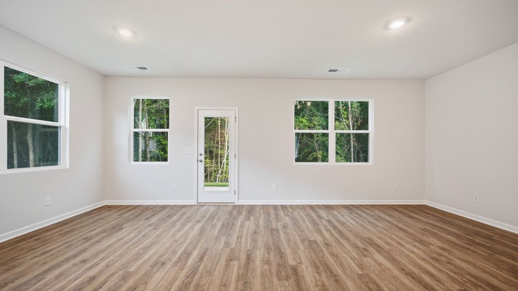 Representative unfurnished interior of a home built from the Danbury by D.R. Horton in Brookland Commons, Monroe (Image 16). Representative unfurnished interior of a home built from the Danbury by D.R. Horton in Brookland Commons, Monroe (Image 16).