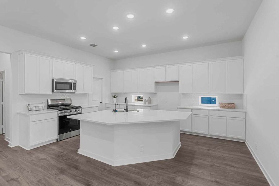 Representative furnished interior of a home built from the Sacha by Chesmar Homes in The Crossvine – Garden Homes, Schertz (Image 4).