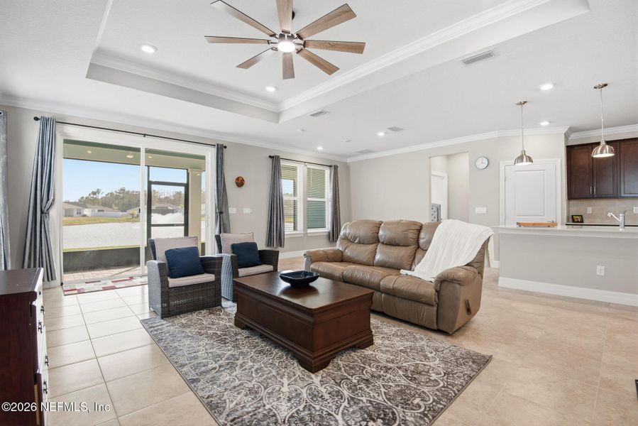 Furnished interior view inside a new home in , St. Augustine (Image 67).