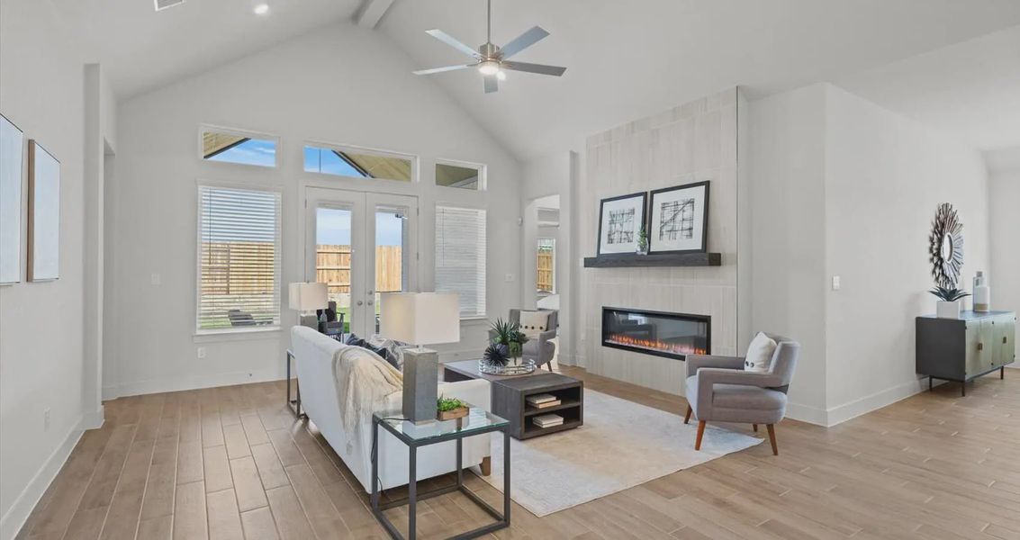 Representative furnished interior of a home built from the Wyatt by Chesmar Homes in Broken Oak, Georgetown (Image 4).