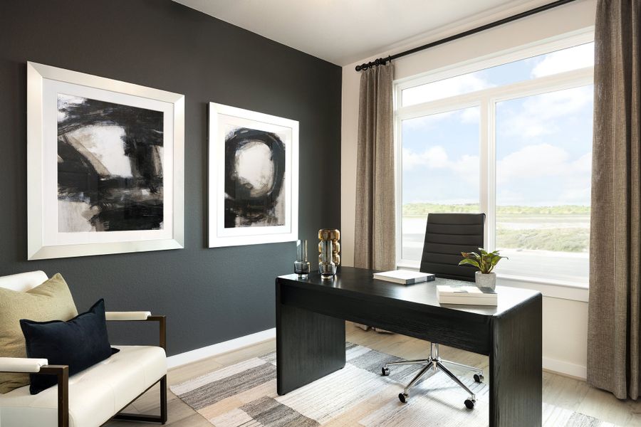 Representative furnished interior of a home built from the Upton by Scott Felder Homes in Crown Ridge Manor, San Antonio (Image 4).