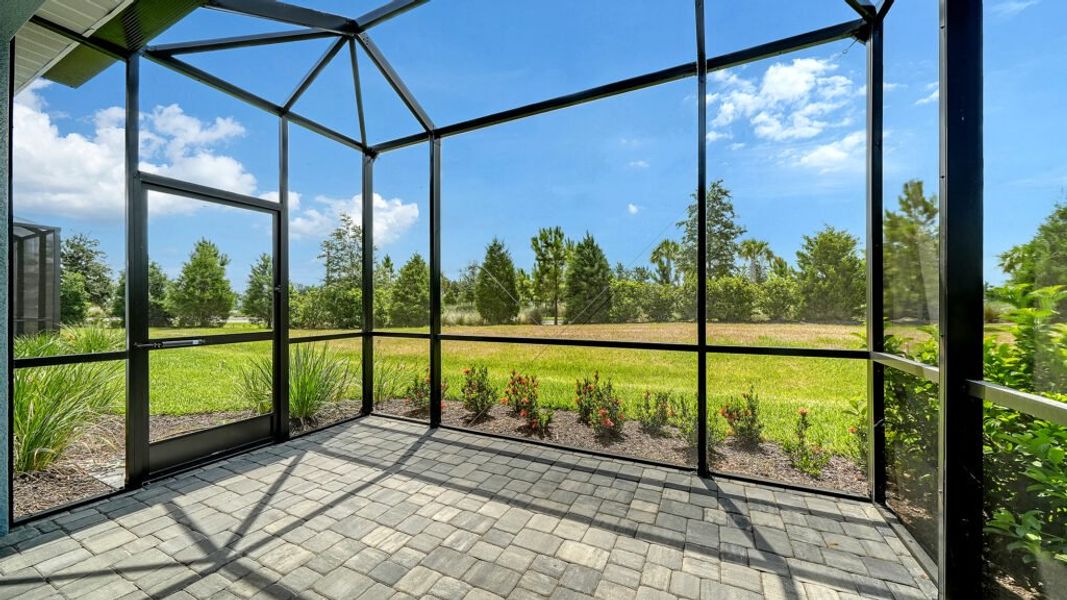 Exterior details and patio area of a home in Palm Grove, Lakewood Ranch (Image 22).