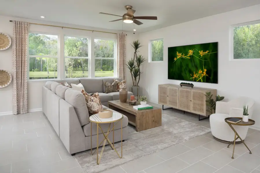 Riley Model Great Room Riley Model Great Room
