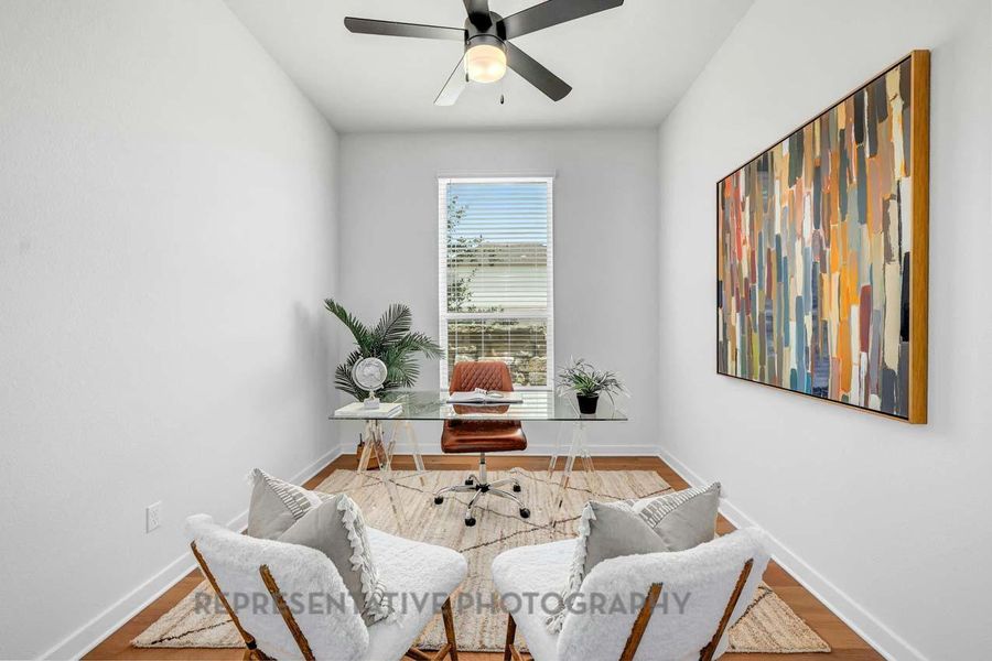 Furnished interior view inside a new home in , Katy (Image 9).