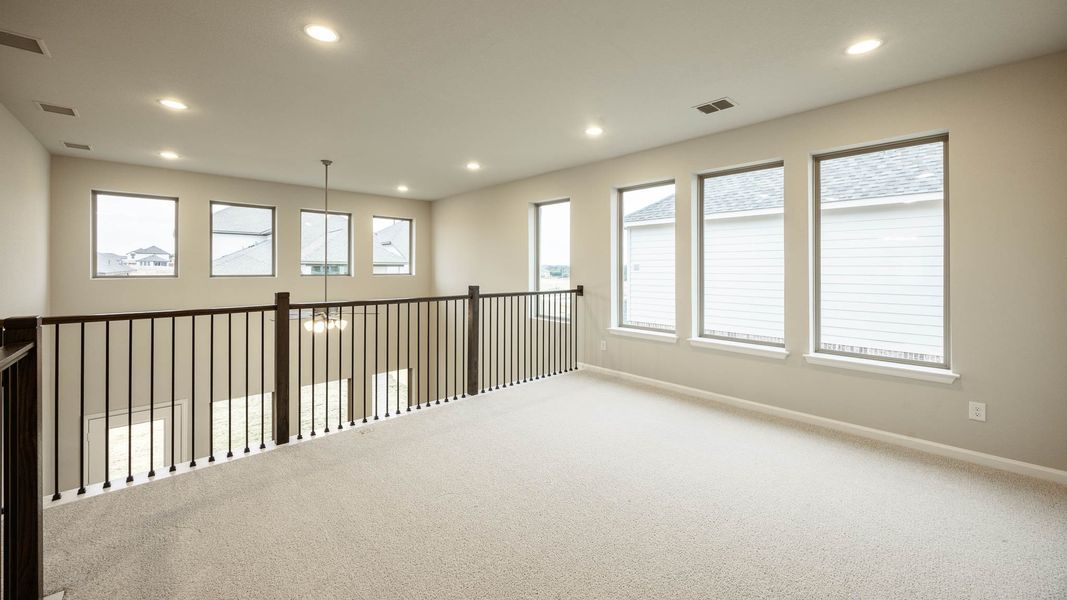 Spacious, unfurnished interior of a new home in Lariat 45', Liberty Hill (Image 8). Spacious, unfurnished interior of a new home in Lariat 45', Liberty Hill (Image 8).