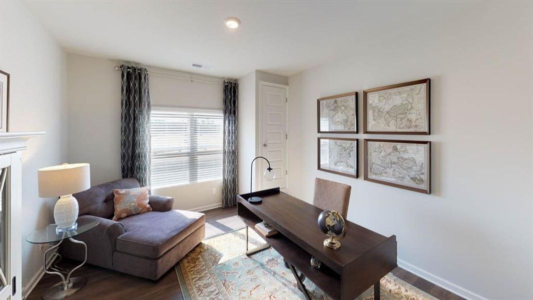 Furnished interior view inside a new home in Preserve at Dove Creek, Statham (Image 11).