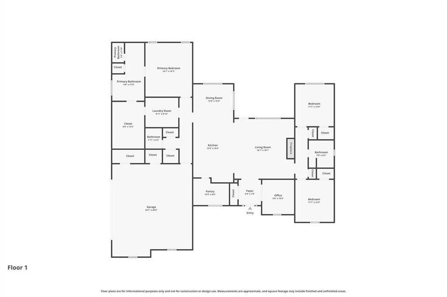 2D floor plan layout of this home in , Martin, GA (Image 3).