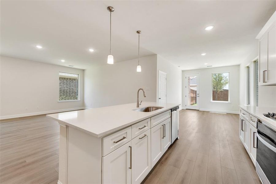 Furnished interior view inside a new home in Arbors at Legacy Hills, Celina (Image 5). Furnished interior view inside a new home in Arbors at Legacy Hills, Celina (Image 5).