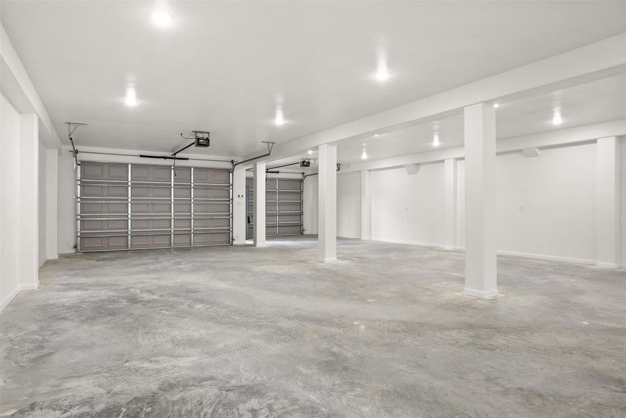 Another view of the massive garage