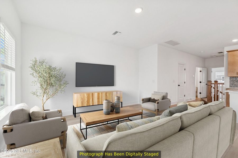 Furnished interior view inside a new home in Kettering at eTown - Traditional Collection, Jacksonville (Image 9).