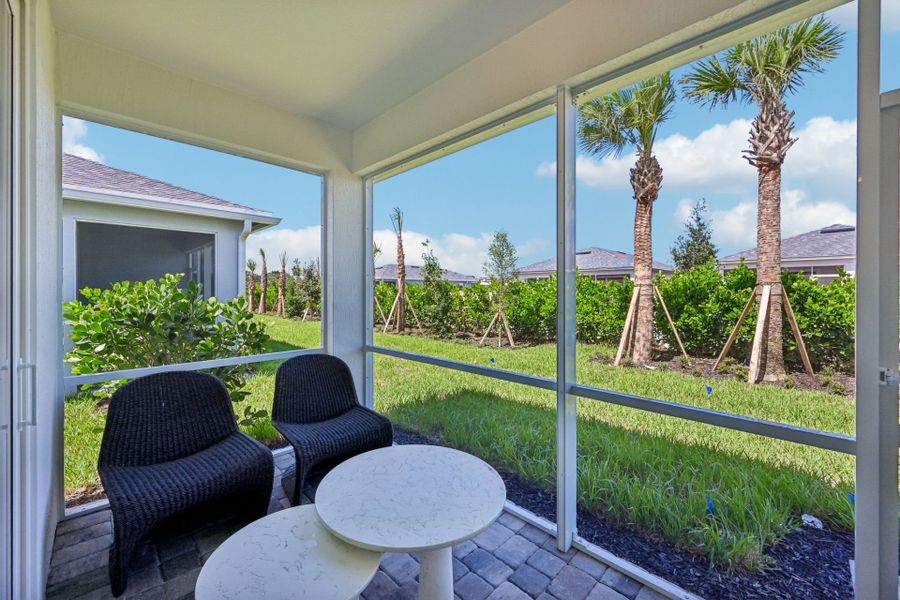 Exterior details and patio area of a home in Harbor Isle, Vero Beach (Image 3).