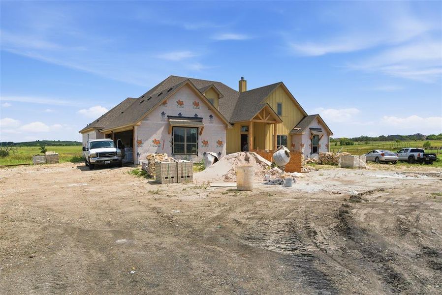 In-progress construction of a new home in , Aledo, TX (Image 7).