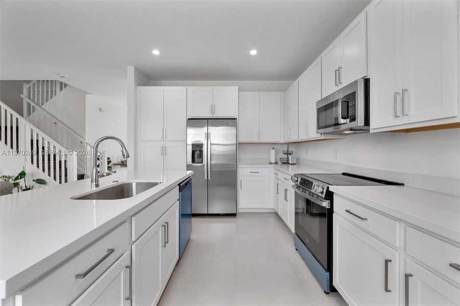 Furnished interior view inside a new home in , Miami (Image 30).