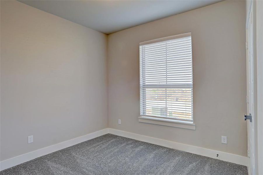 Unfurnished room with carpet floors