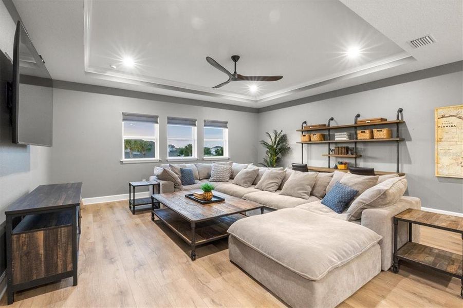 Furnished interior view inside a new home in , Sarasota (Image 42).