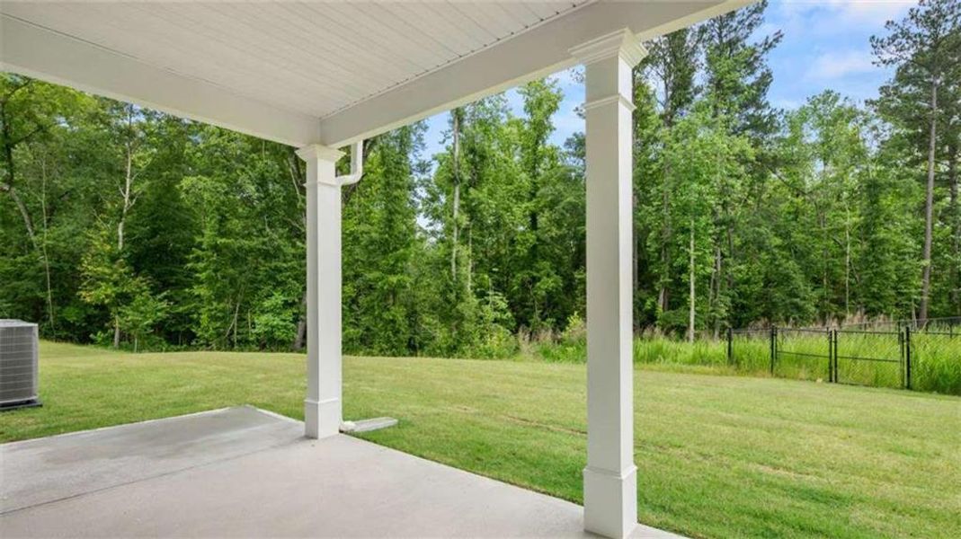 Exterior details and patio area of a home in Water Oak Estates, Lawrenceville (Image 25). Exterior details and patio area of a home in Water Oak Estates, Lawrenceville (Image 25).
