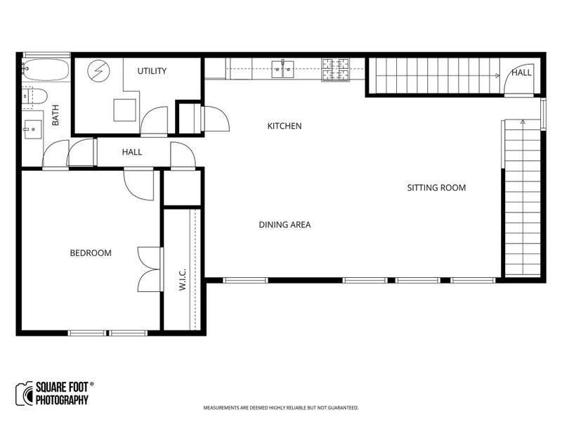 Second residence layout with added sound proof barrier between the top & bottom levels.