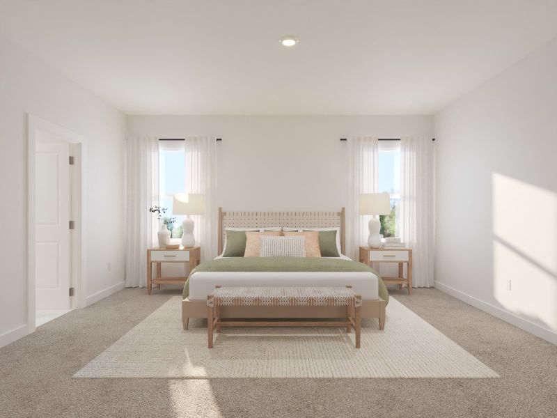 Furnished interior view inside a new home in Station Hill - Estate Series, Franklin (Image 8).