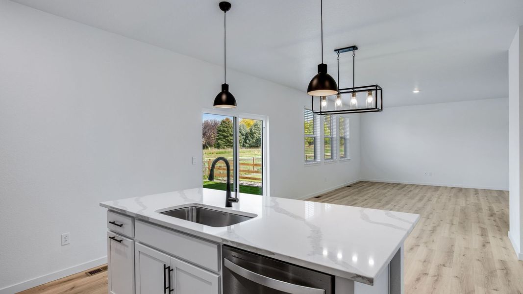 Furnished interior view inside a new home in Vista Meadows, Fort Lupton (Image 5). Furnished interior view inside a new home in Vista Meadows, Fort Lupton (Image 5).
