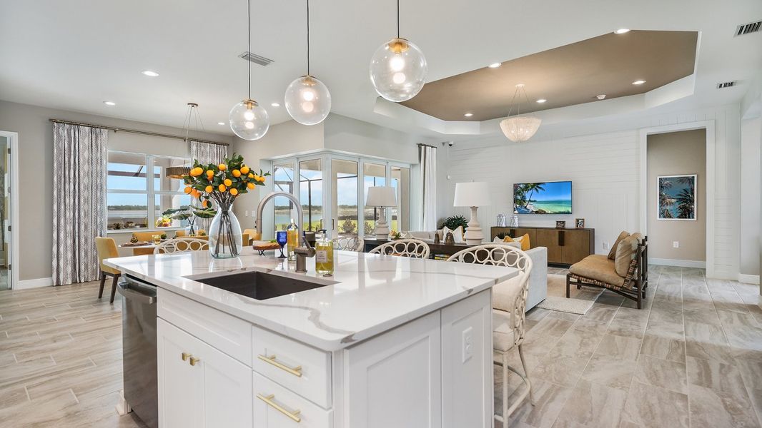Representative furnished interior of a home built from the Captiva by Neal Communities in SkySail, Naples (Image 14).