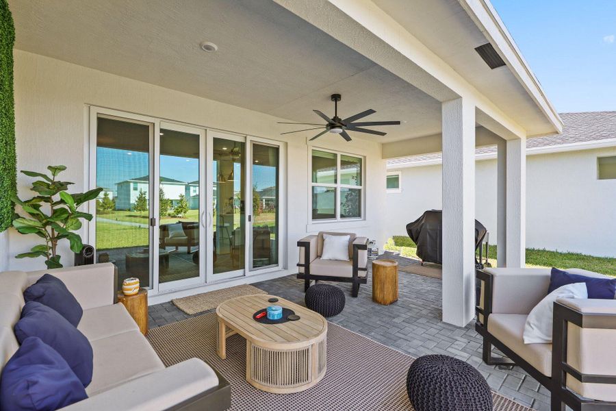 Exterior details and patio area of a home in , Loxahatchee (Image 30).