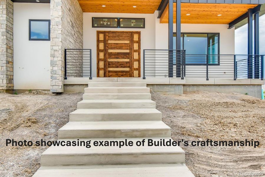 Exterior details and patio area of a home in , Broomfield (Image 22).