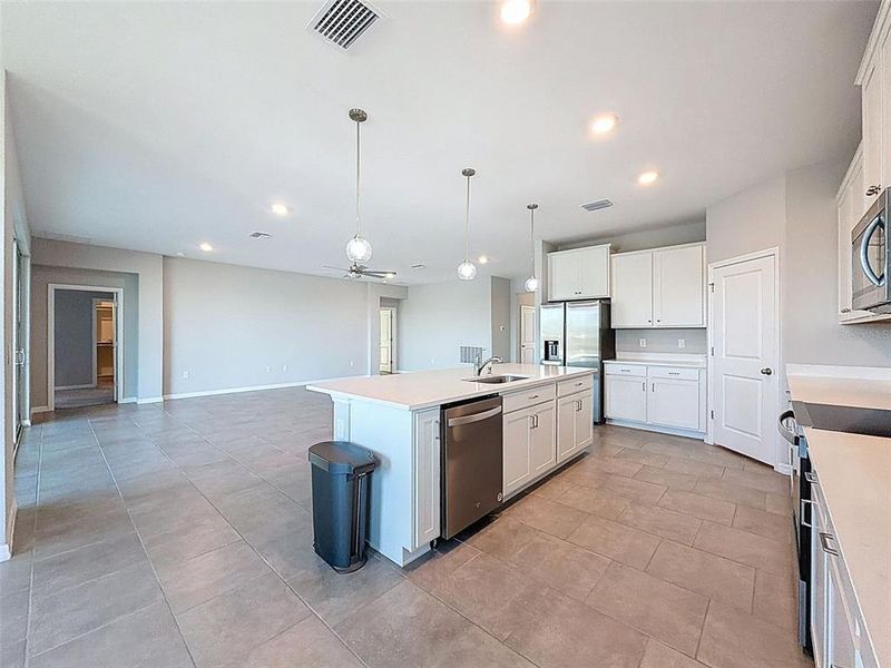Furnished interior view inside a new home in , San Antonio (Image 17). Furnished interior view inside a new home in , San Antonio (Image 17).