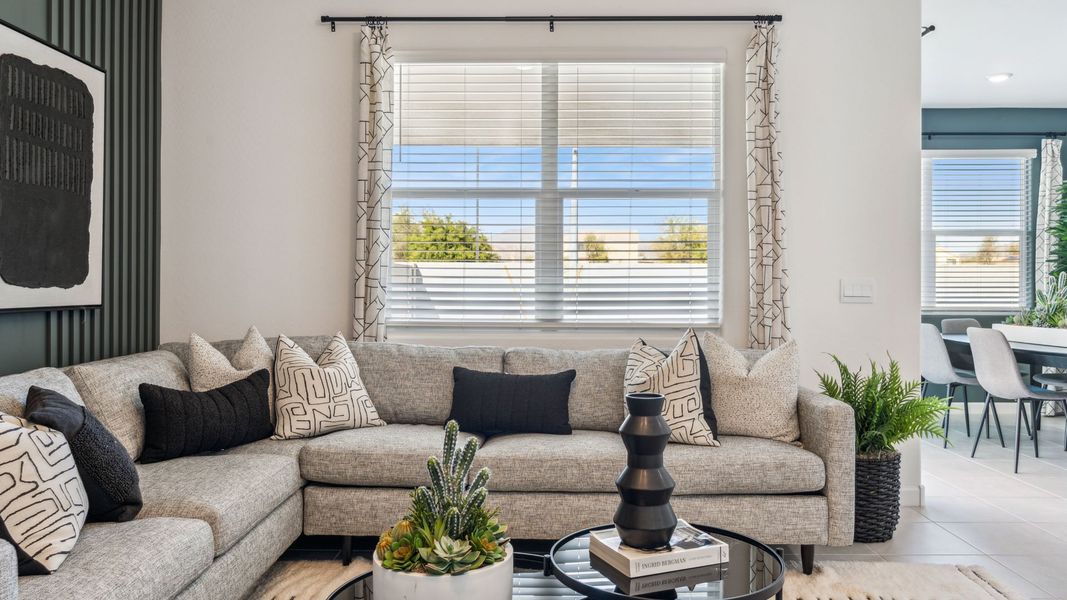 Furnished interior view inside a new home in Desert Moon Estates, Buckeye (Image 8).