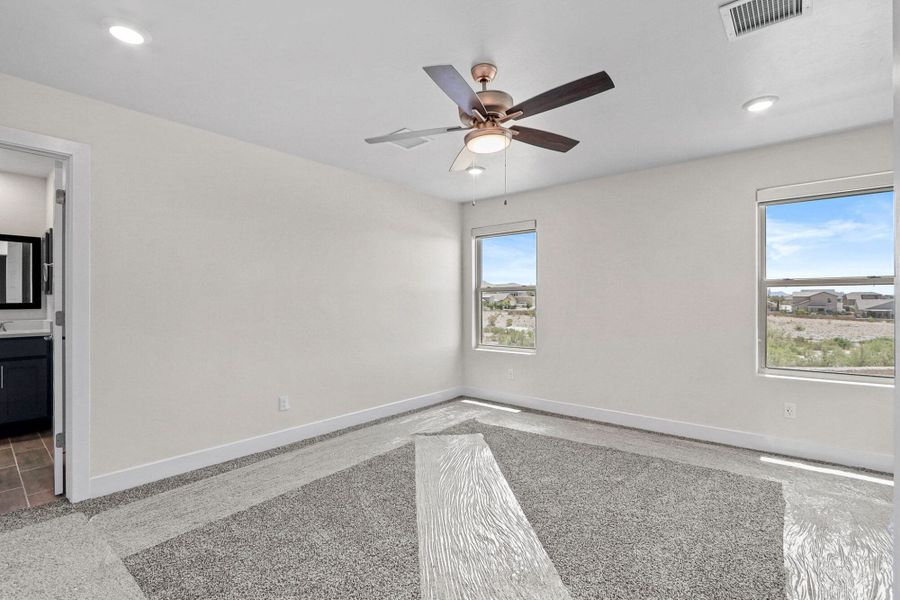Spacious, unfurnished interior of a new home in The View at Desert Springs | Thoughtful Collection, El Paso (Image 22). Spacious, unfurnished interior of a new home in The View at Desert Springs | Thoughtful Collection, El Paso (Image 22).