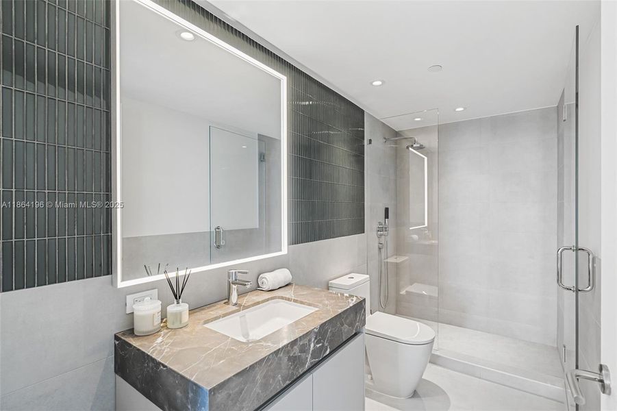 Furnished interior view inside a new home in , Miami Beach (Image 7).