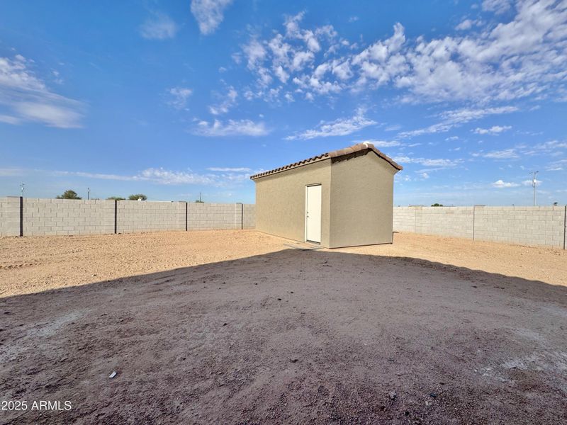 Back yard from patio Back yard from patio