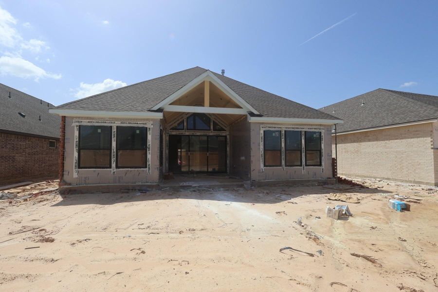 In-progress construction of a new home in The Highlands Encore - Tranquil Collection, Porter, TX (Image 6).