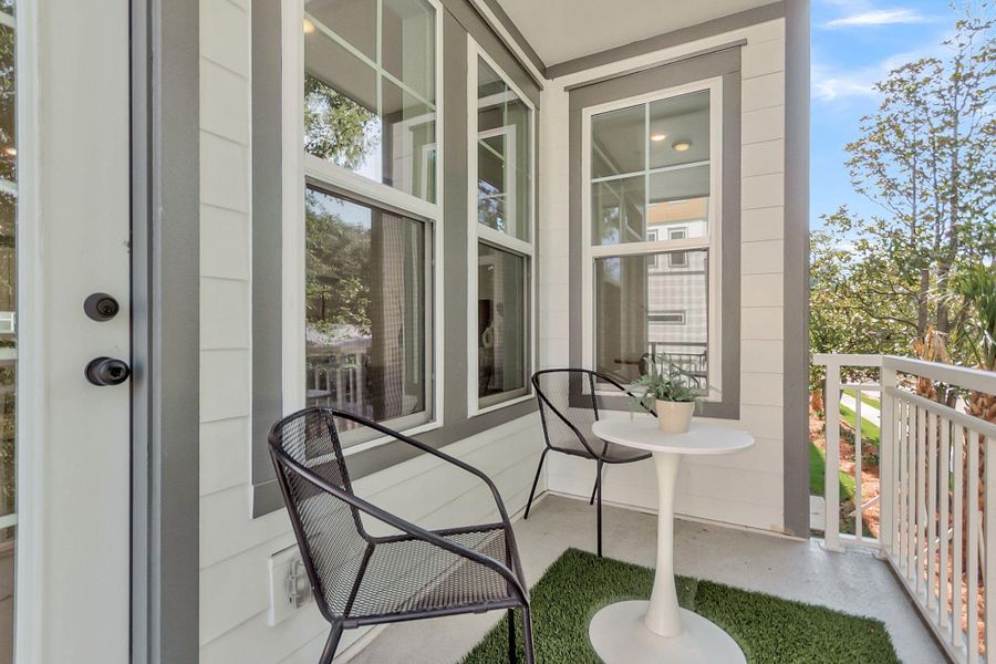 Exterior details and patio area of a home in , North Charleston (Image 43).