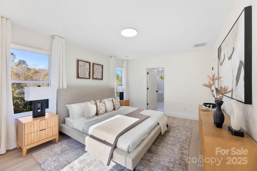 Furnished interior view inside a new home in , Charlotte (Image 9).