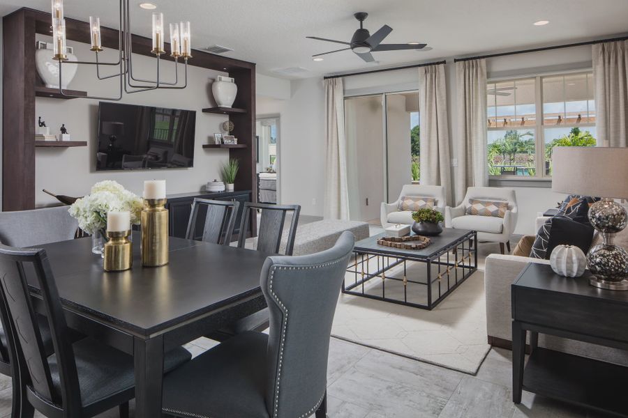 Representative furnished interior of a home built from the Eola II by Jones Homes USA in Reserve at Twin Lakes, St. Cloud (Image 4). Representative furnished interior of a home built from the Eola II by Jones Homes USA in Reserve at Twin Lakes, St. Cloud (Image 4).