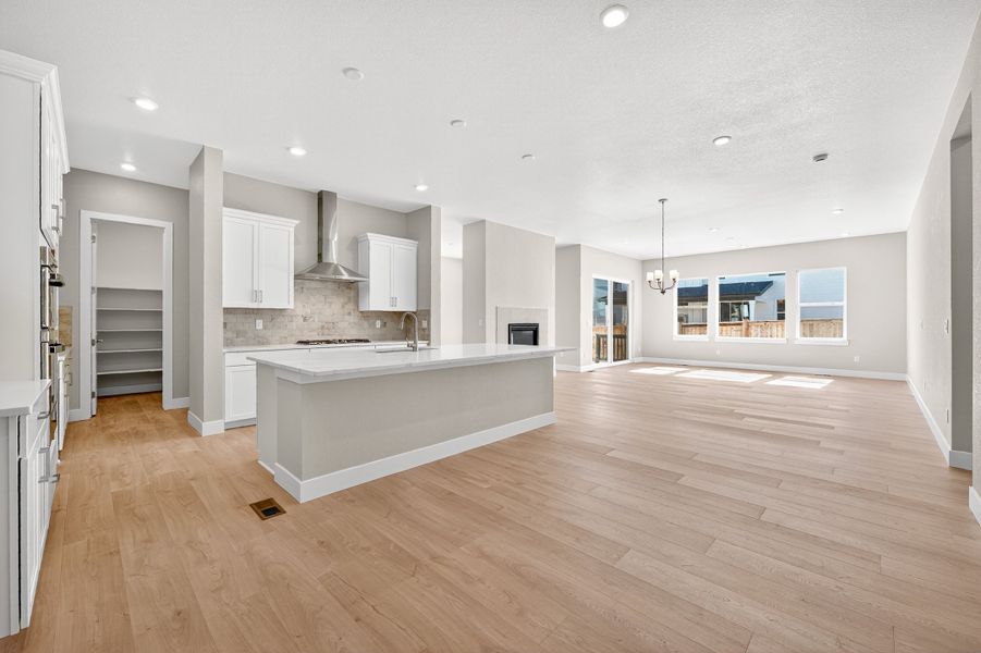 Furnished interior view inside a new home in Trailstone, Arvada (Image 13).