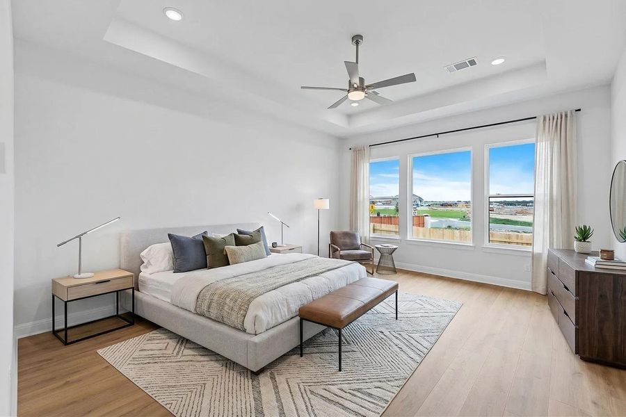 Furnished interior view inside a new home in Lariat - 80', Liberty Hill (Image 16).