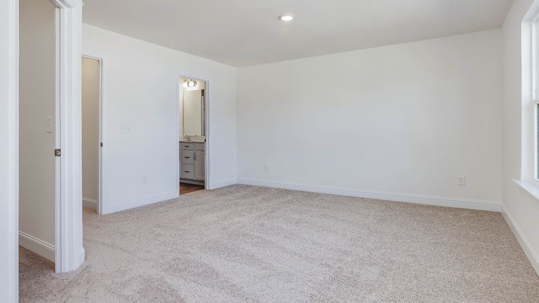 Furnished interior view inside a new home in Battle Bridge, Raleigh (Image 12).