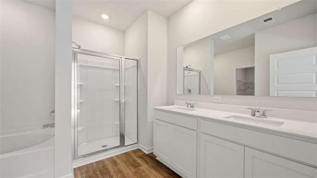 Furnished interior view inside a new home in The Preserve at Agricultural Village, Perry (Image 7).